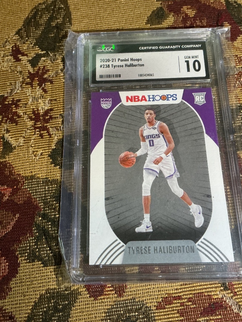 NBA 2020 panini hoops tyrese halliburton 238 Rookie Graded Card CGC 10